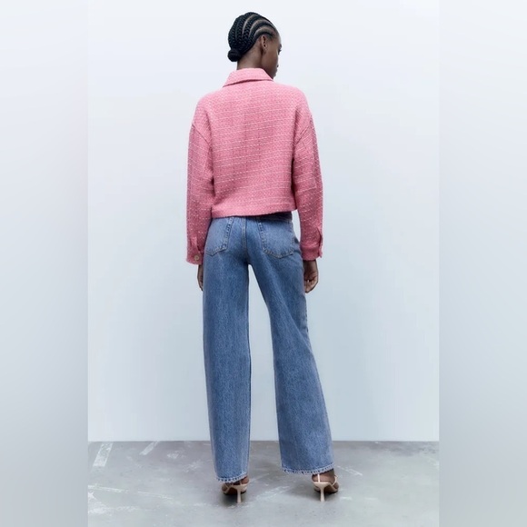 Zara Textured Sequin Overshirt, Size M - Picture 5 of 15